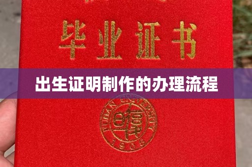 峨眉山出生证明制作的办理流程