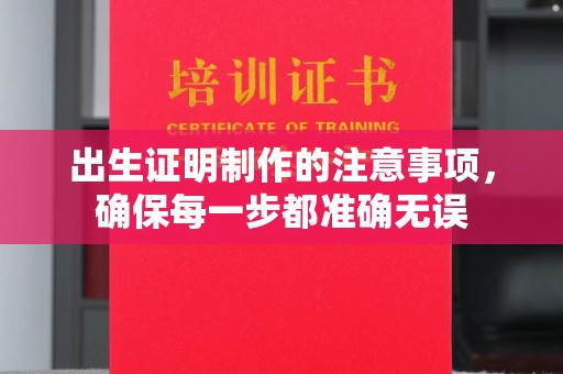 峨眉山出生证明制作的注意事项，确保每一步都准确无误